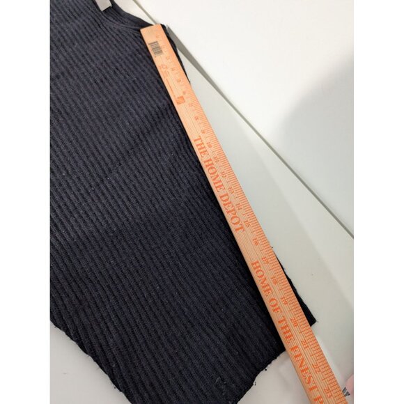 Halogen Cashmere Ribbed Sweater Womens One Size Black 3/4 Sleeves Knit Pullover - Picture 10 of 10